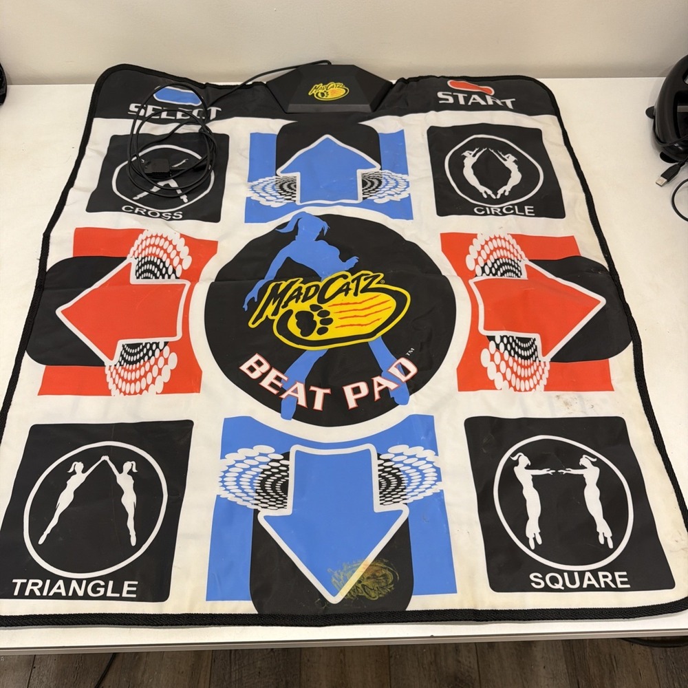 Mad Catz PS2 Dance Dance Revolution Beat Pad For Dance DDR Games UNTESTED